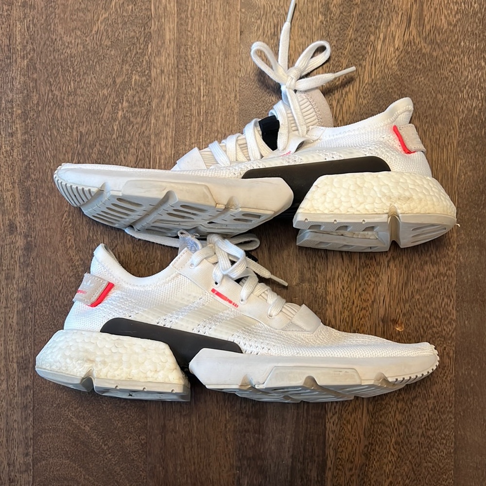 Adidas Men’s POD-S3.1 SHOES Cloud White / Cloud White / Shock Red